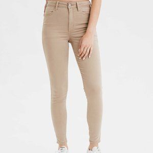American Eagle Khaki Jeggings Size 00